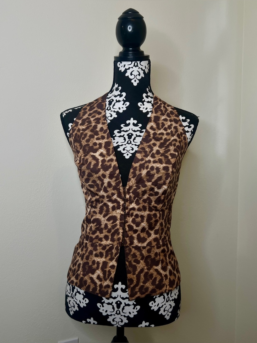 Leopard Print Corset Vest
